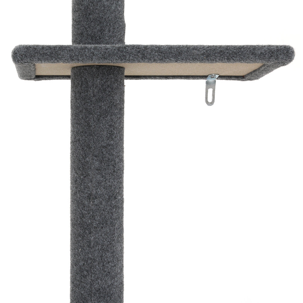 Cat Scratching Posts: i.Pet Cat Tree 290cm Tower Scratching Post Scratcher Floor to Ceiling Cats Bed Grey