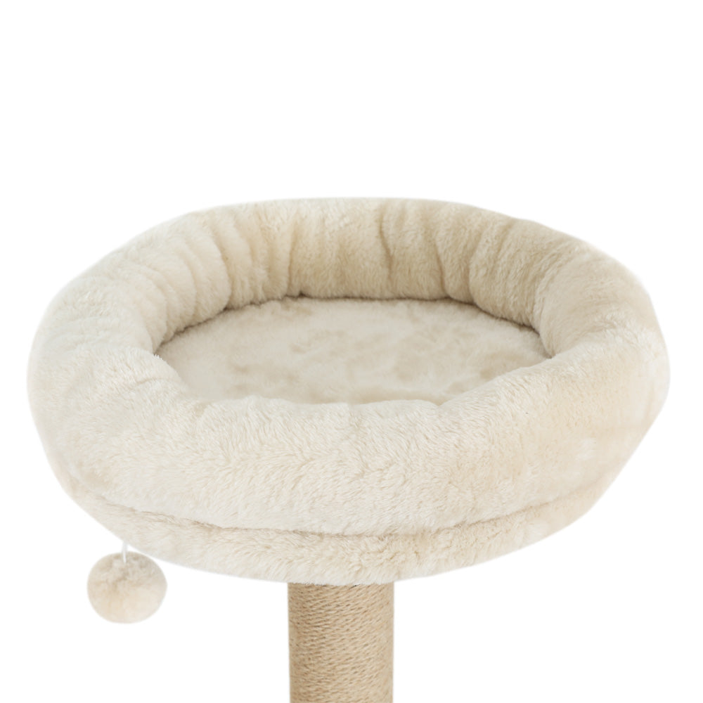 Cat Scratching Posts: i.Pet Cat Tree 141cm Tower Scratching Post Scratcher Wood Bed Condo Toys House Ladder