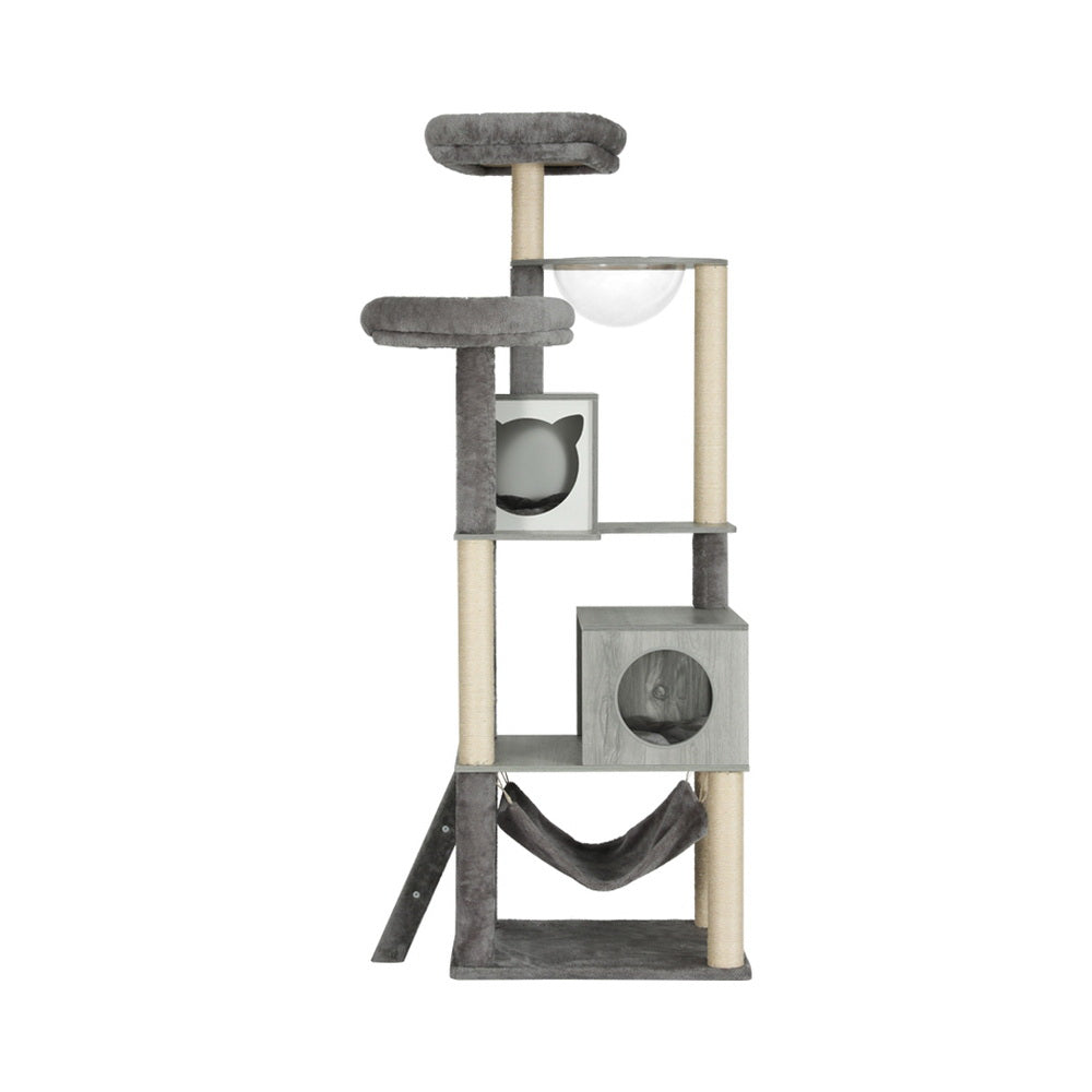 Cat Scratching Posts: i.Pet Cat Tree 178cm Tower Scratching Post Scratcher Wood Bed Condo House Wooden Ladder