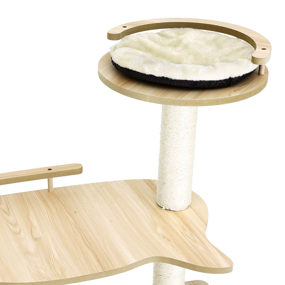 Cat Scratching Posts: i.Pet Cat Tree Tower Scratching Post Scratcher 174cm Wood Bed Condo House Ladder