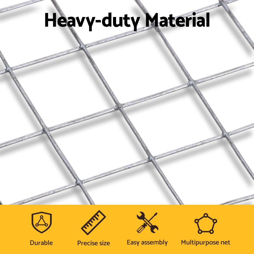 i.Pet Poultry Chicken Fence Pet Netting Wire Mesh Roll Duck Goose Coop 25Mx1.2M
