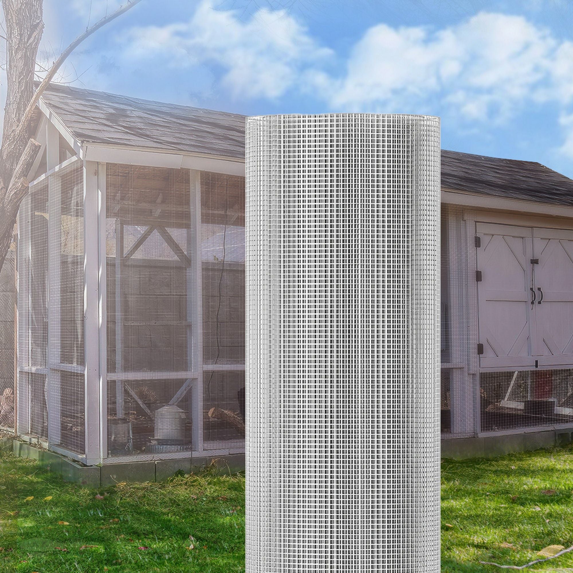 i.Pet Poultry Chicken Fence Pet Netting Wire Mesh Roll Duck Goose Coop 40Mx0.91M