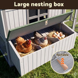 i.Pet Chicken Coop 219cm Rabbit Hutch Poultry Cage Outdoor Enclosure Wood