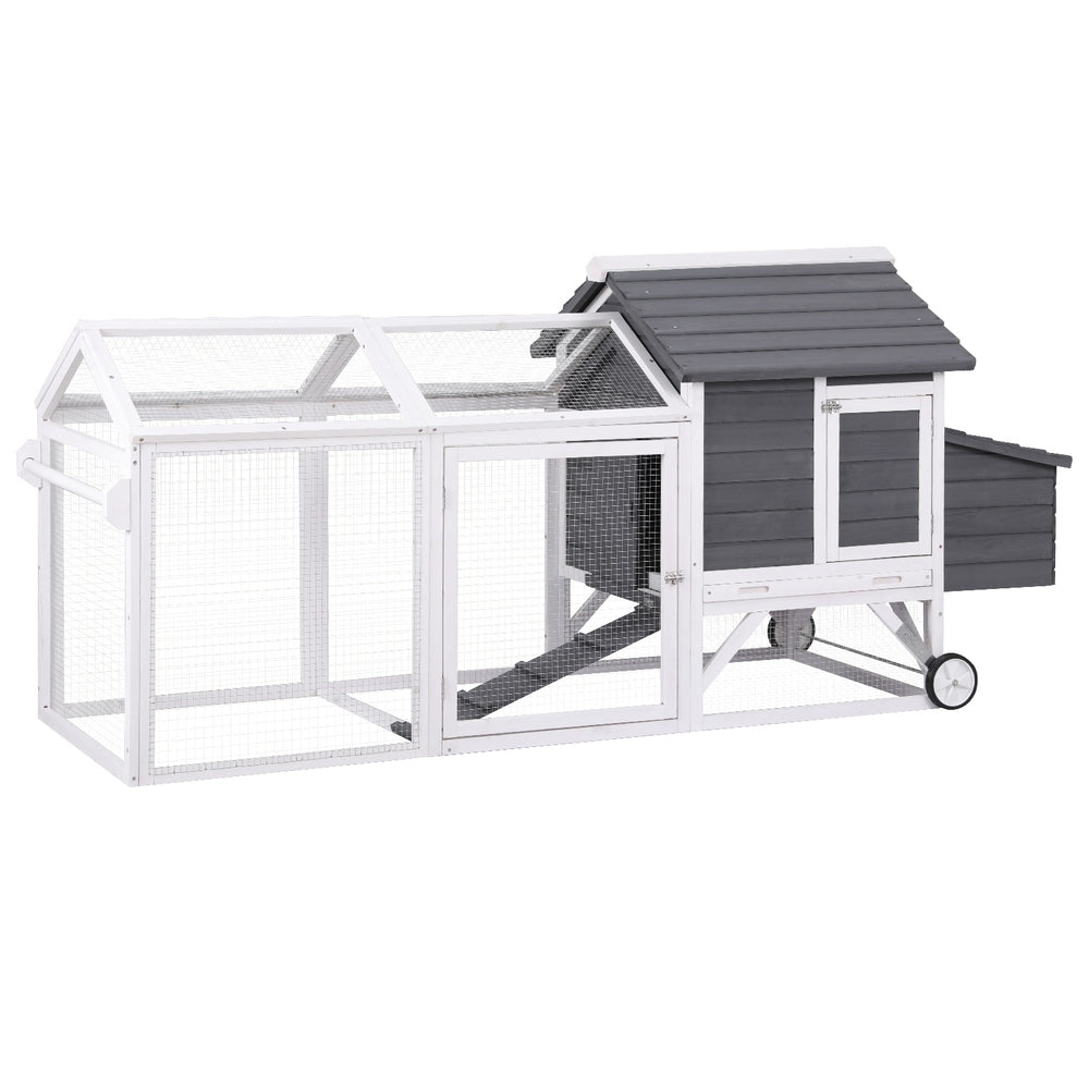 Small Animal Habitats & Cages: i.Pet Chicken Coop Rabbit Hutch Extra Large Wooden Run Bunny Cage House Outdoor