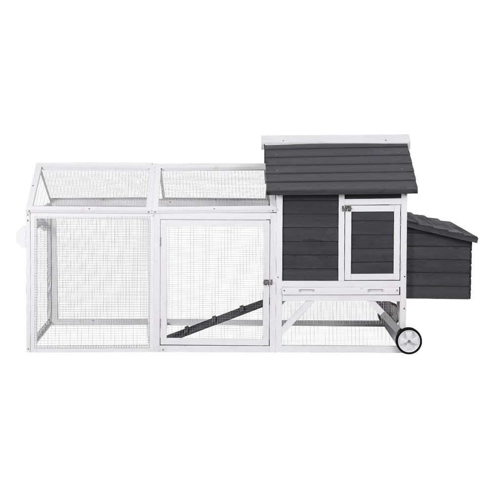 Small Animal Habitats & Cages: i.Pet Chicken Coop Rabbit Hutch Extra Large Wooden Run Bunny Cage House Outdoor