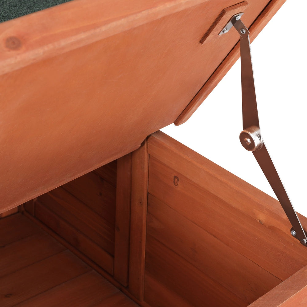 Small Animal Habitats & Cages: i.Pet Outdoor Cat House Rabbit Hutch Wooden Shelter Indoor Cat House Outdoor Condo Small Enclosure