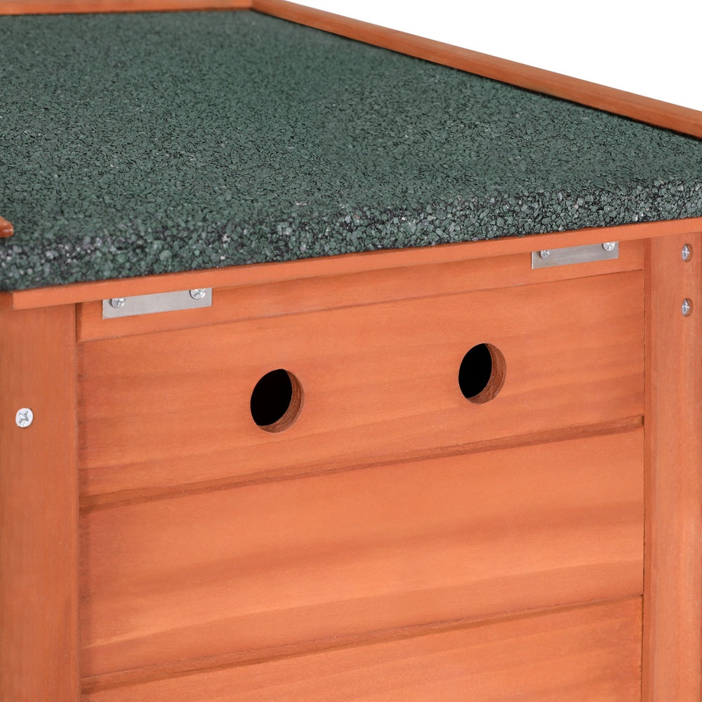 Small Animal Habitats & Cages: i.Pet Outdoor Cat House Rabbit Hutch Wooden Shelter Indoor Cat House Outdoor Condo Small Enclosure
