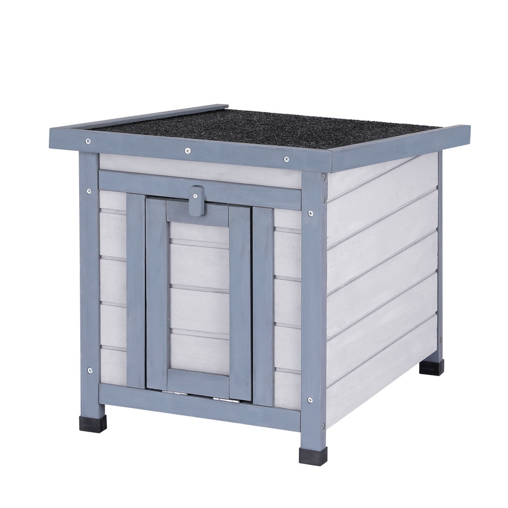 Small Animal Habitats & Cages: i.Pet Outdoor Cat House Rabbit Hutch Wooden Shelter Condo Small Enclosure Indoor Cat House Outdoor