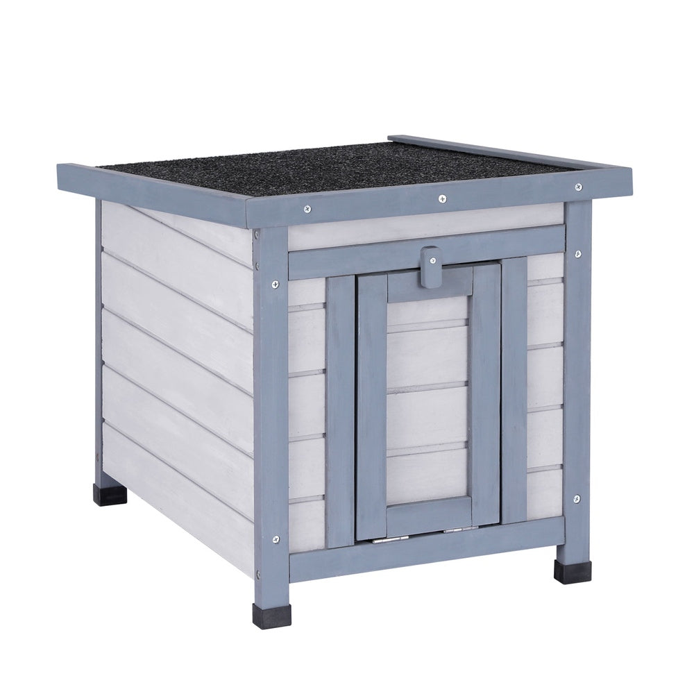 Small Animal Habitats & Cages: i.Pet Outdoor Cat House Rabbit Hutch Wooden Shelter Condo Small Enclosure Indoor Cat House Outdoor
