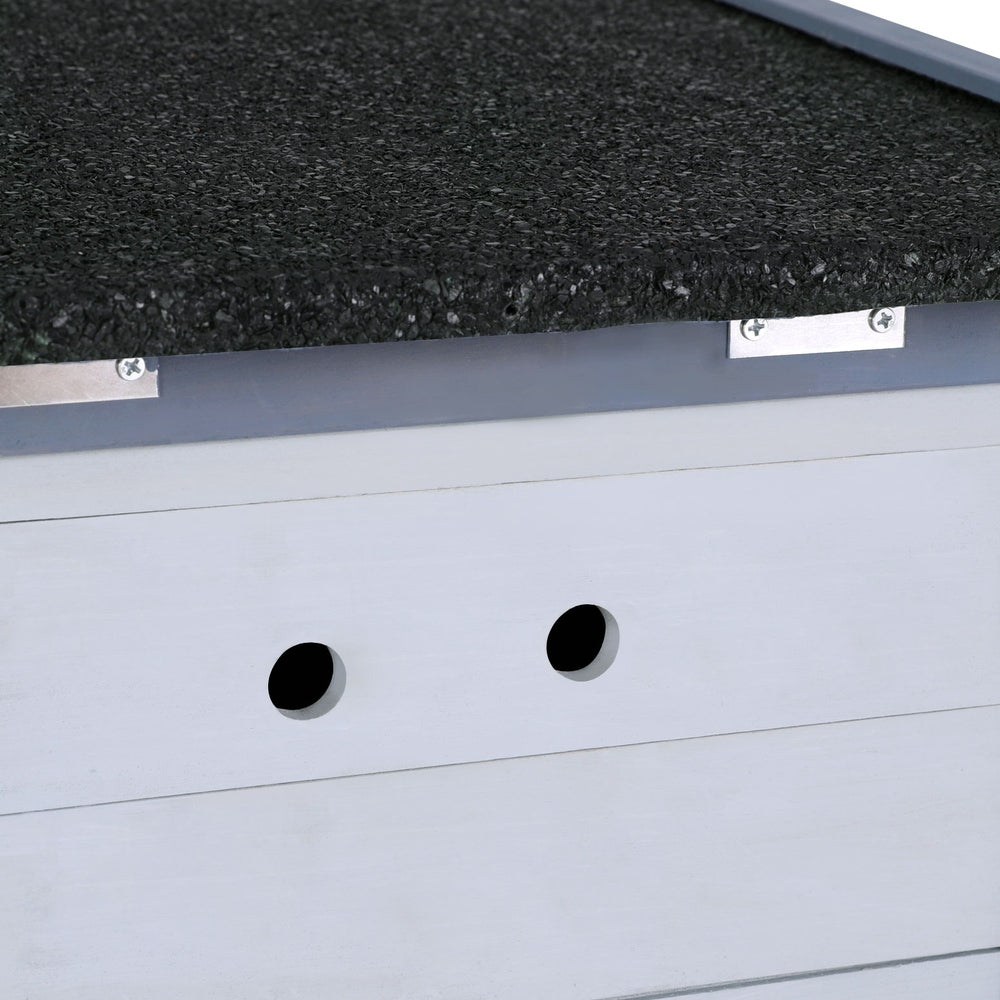 Small Animal Habitats & Cages: i.Pet Outdoor Cat House Rabbit Hutch Wooden Shelter Condo Small Enclosure Indoor Cat House Outdoor