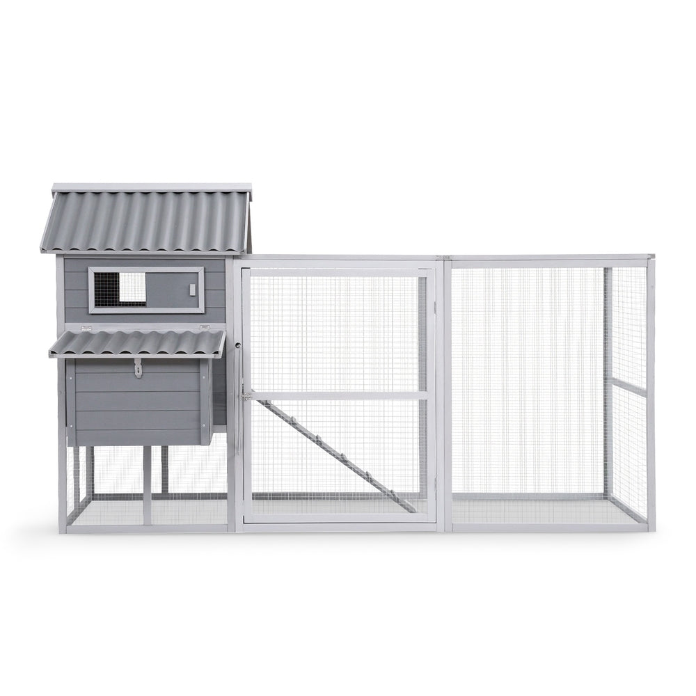 Small Animal Habitats & Cages: i.Pet Chicken Coop Rabbit Hutch Extra Large Wooden Run Bunny Cage Poultry House Outdoor