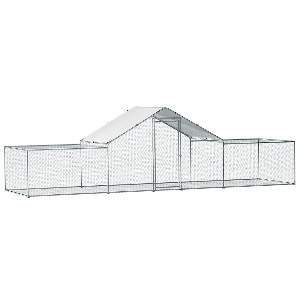 Small Animal Habitats & Cages: i.Pet Chicken Coop Cage Run Rabbit Hutch Large Walk In Hen House Cover 7mx2mx2m