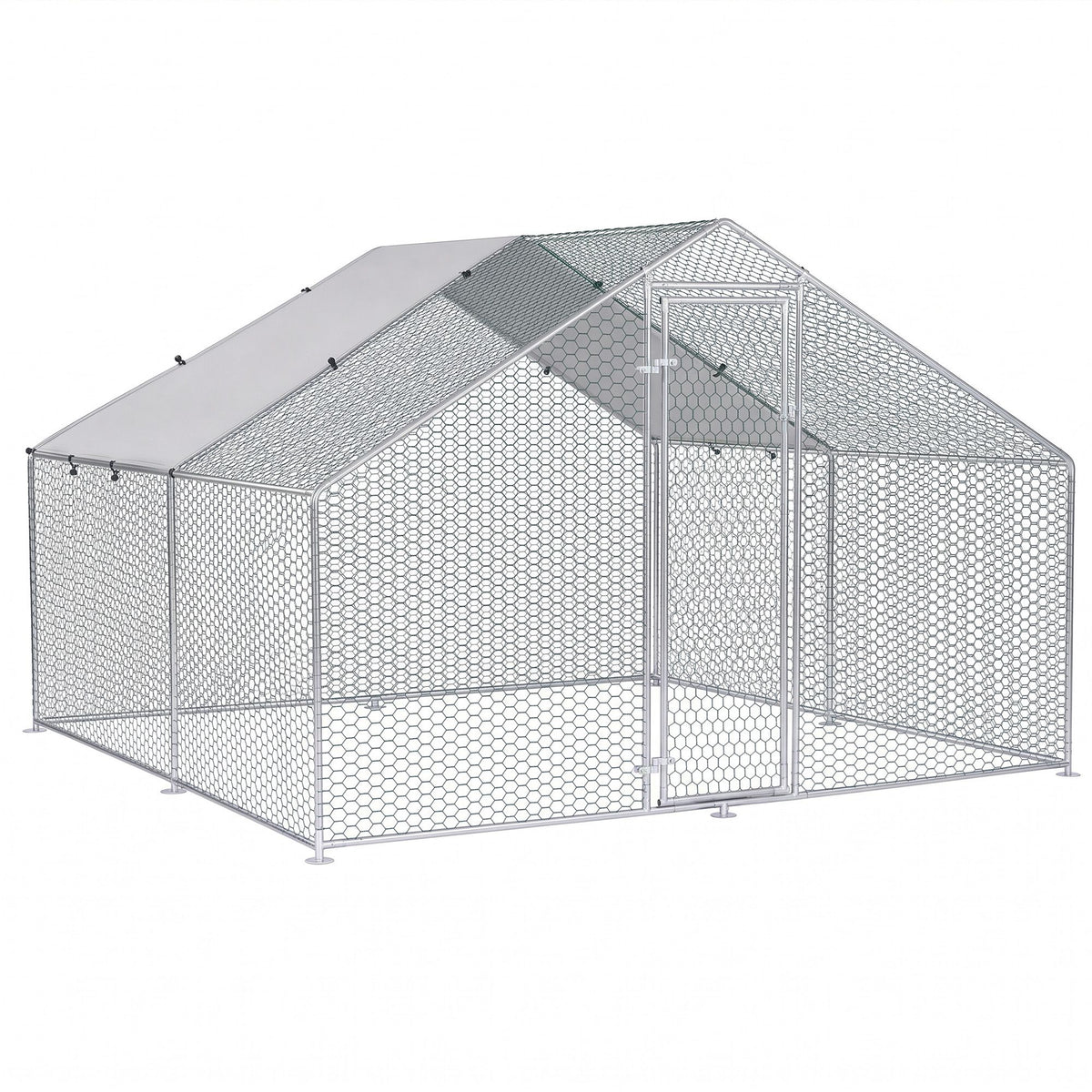 i.Pet Chicken Coop Rabbit Hutch Outdoor Run Walk in Hen Cage Ferret House 3x3x2m
