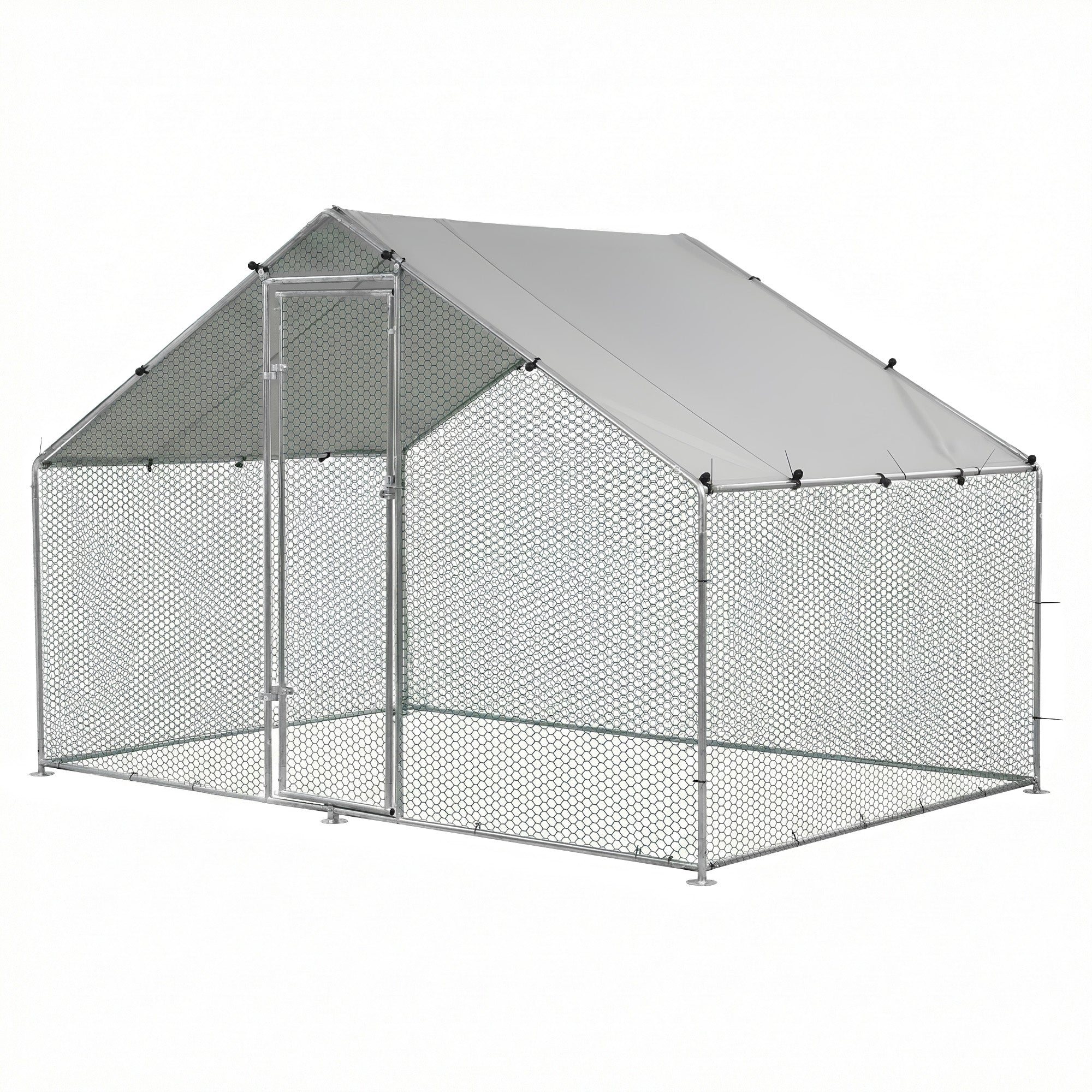 Small Animal Habitats & Cages: i.Pet Chicken Coop Rabbit Hutch Outdoor Run Walk in Hen Cage Ferret House 3x2x2m