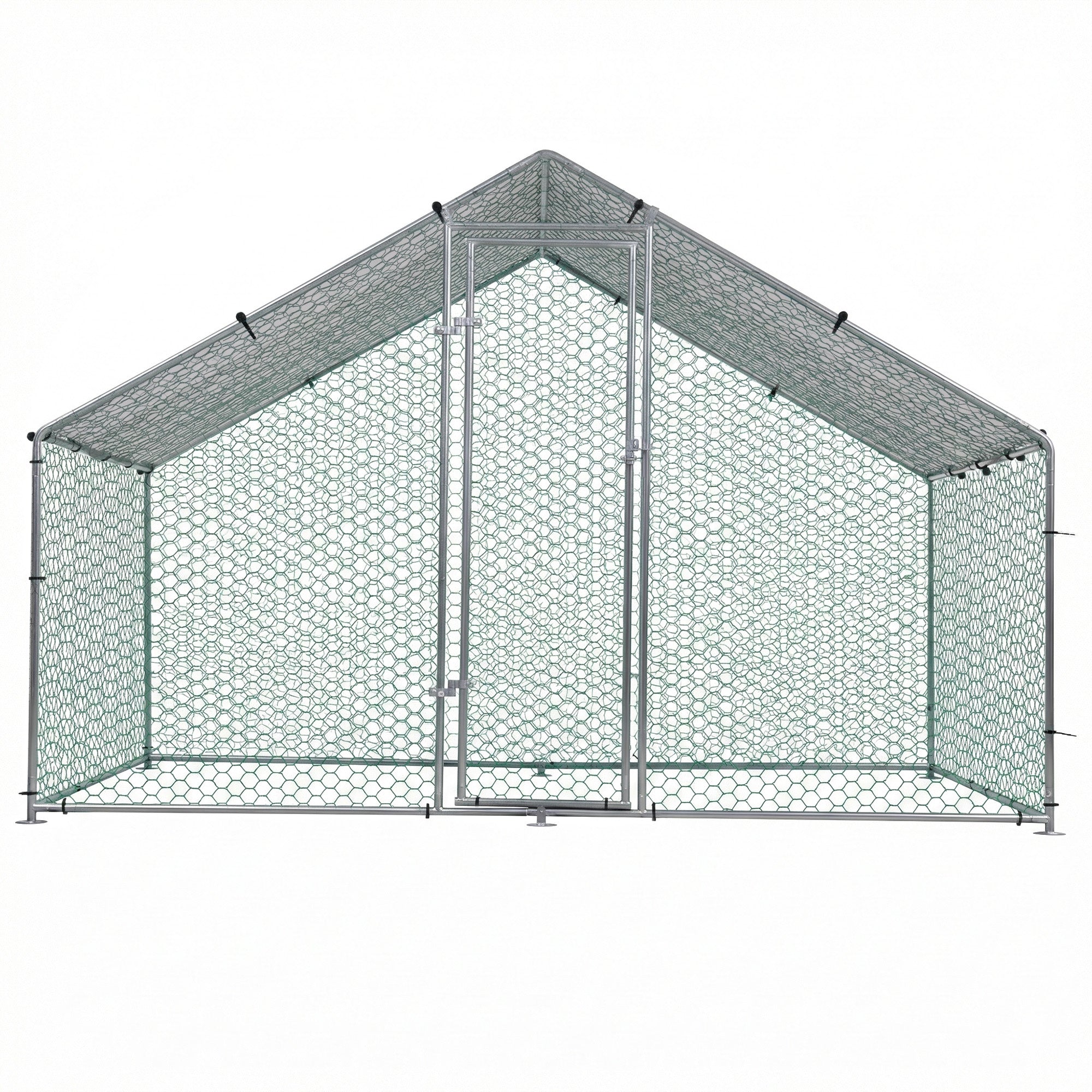 Small Animal Habitats & Cages: i.Pet Chicken Coop Rabbit Hutch Outdoor Run Walk in Hen Cage Ferret House 3x2x2m