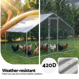 Small Animal Habitats & Cages: i.Pet Chicken Coop Rabbit Hutch Outdoor Run Walk in Hen Cage Ferret House 3x2x2m