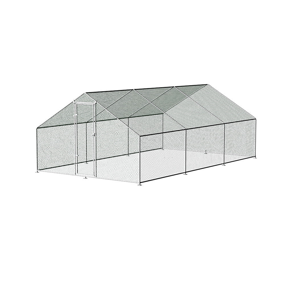 Coop & Hutch Accessories: i.Pet Chicken Coop Cage 3x6x2m Galvanised Steel