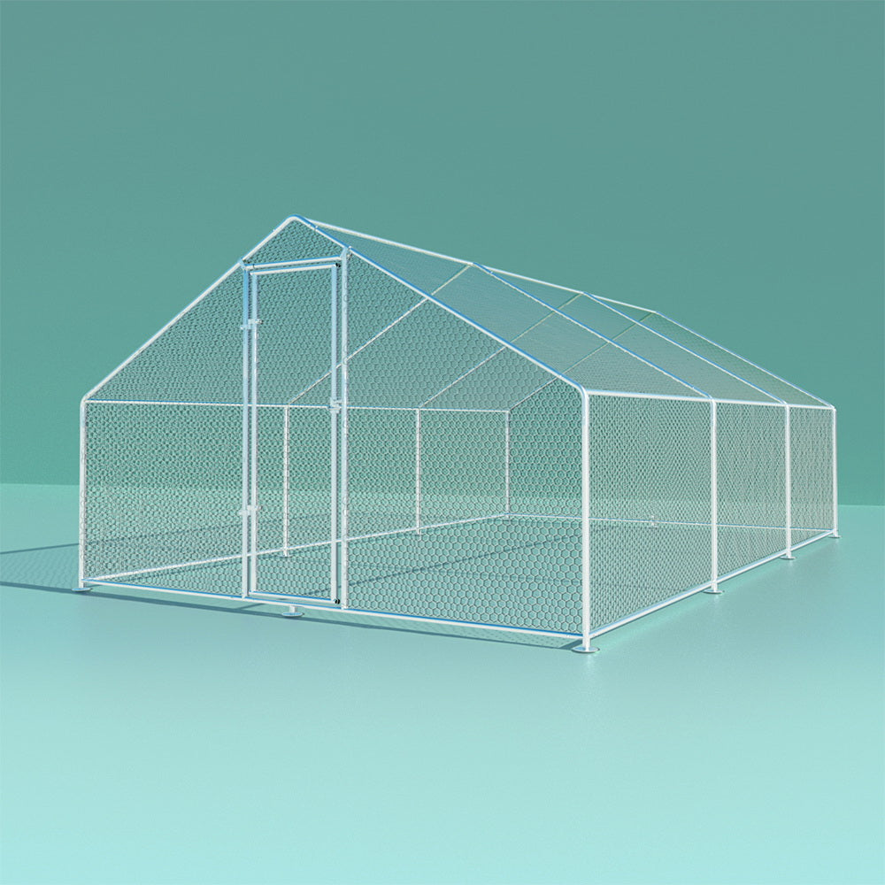 Coop & Hutch Accessories: i.Pet Chicken Coop Cage 3x6x2m Galvanised Steel