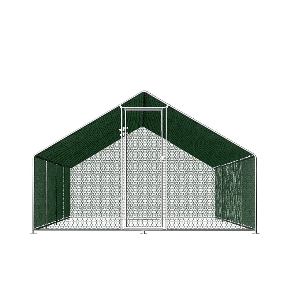 Coop & Hutch Accessories: i.Pet Chicken Coop Cage 3x8x2m Galvanised Steel