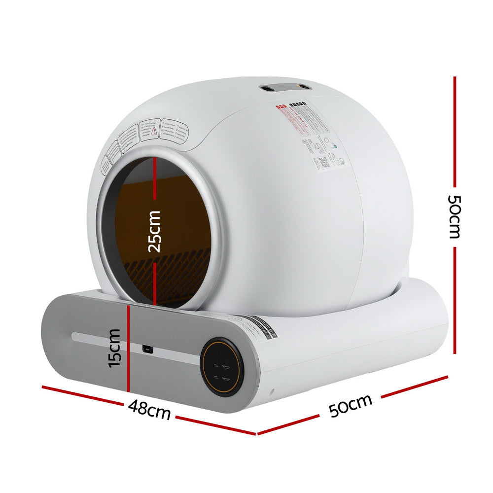 Cat Litter: i.Pet Automatic Cat Litter Box Self-Cleaning Large Smart Cat Litter Box Toilet App Control 9L