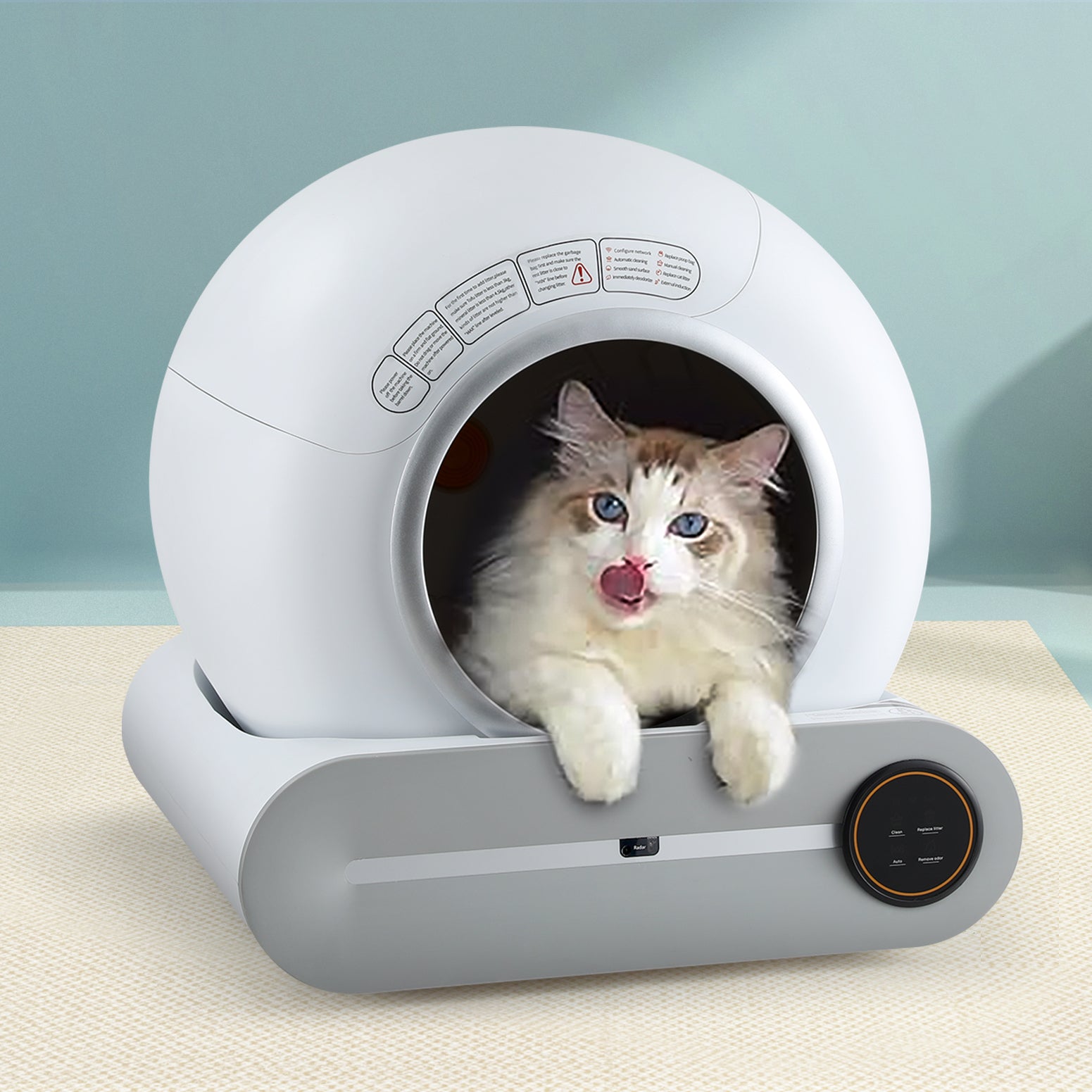 Cat Litter: i.Pet Automatic Cat Litter Box Self-Cleaning Large Smart Cat Litter Box Toilet App Control 9L