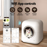 i.Pet Automatic Cat Litter Box Smart Self-Cleaning Large Cat Litter Box Kitty Toilet App Control