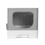 Cat Litter: i.Pet Cat Litter Box Large Tray Kitty Toilet Enclosed Hooded Foldable Cat Litter Box Scoop Grey