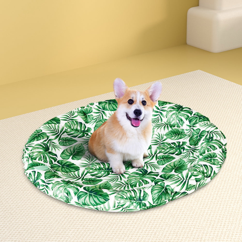 Dog Beds: i.Pet Pet Cooling Mat Gel Dog Cat Self-cool Puppy Large Round Bed Summer Cushion