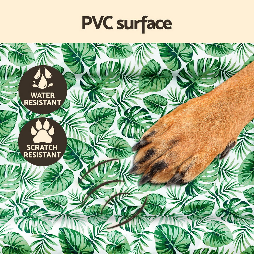 Dog Beds: i.Pet Pet Cooling Mat Gel Dog Cat Self-cool Puppy Pad Large Bed Summer Green