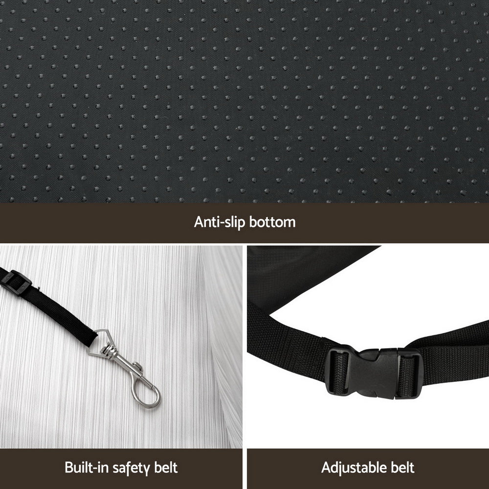 Automotive Decor: i.Pet Dog Car Seat Booster Cover Dog Bed Portable Waterproof Belt Non Slip