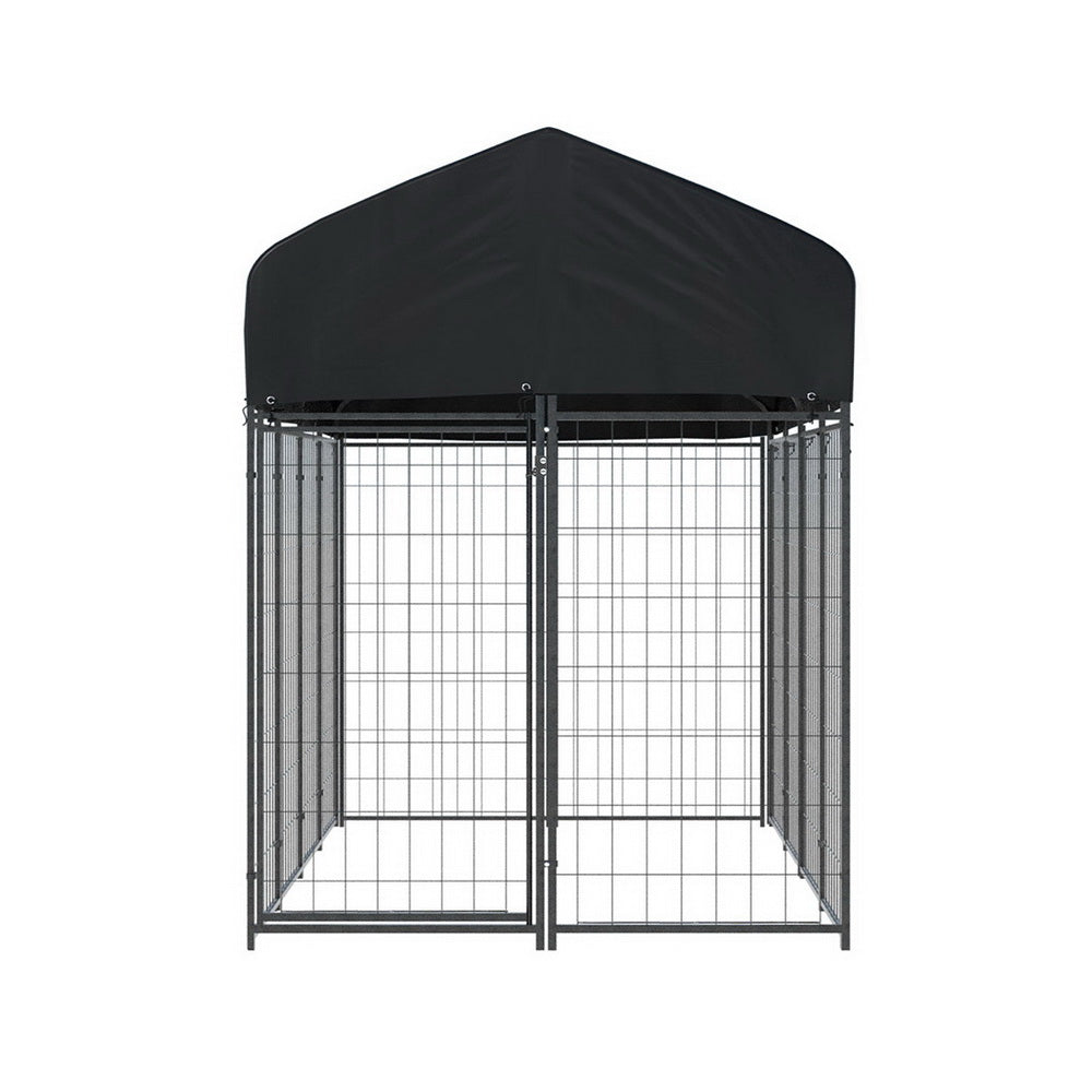 Dog Kennels: i.Pet Dog Kennel Extra Large House Outdoor Playpen Pet Puppy Metal Backyard