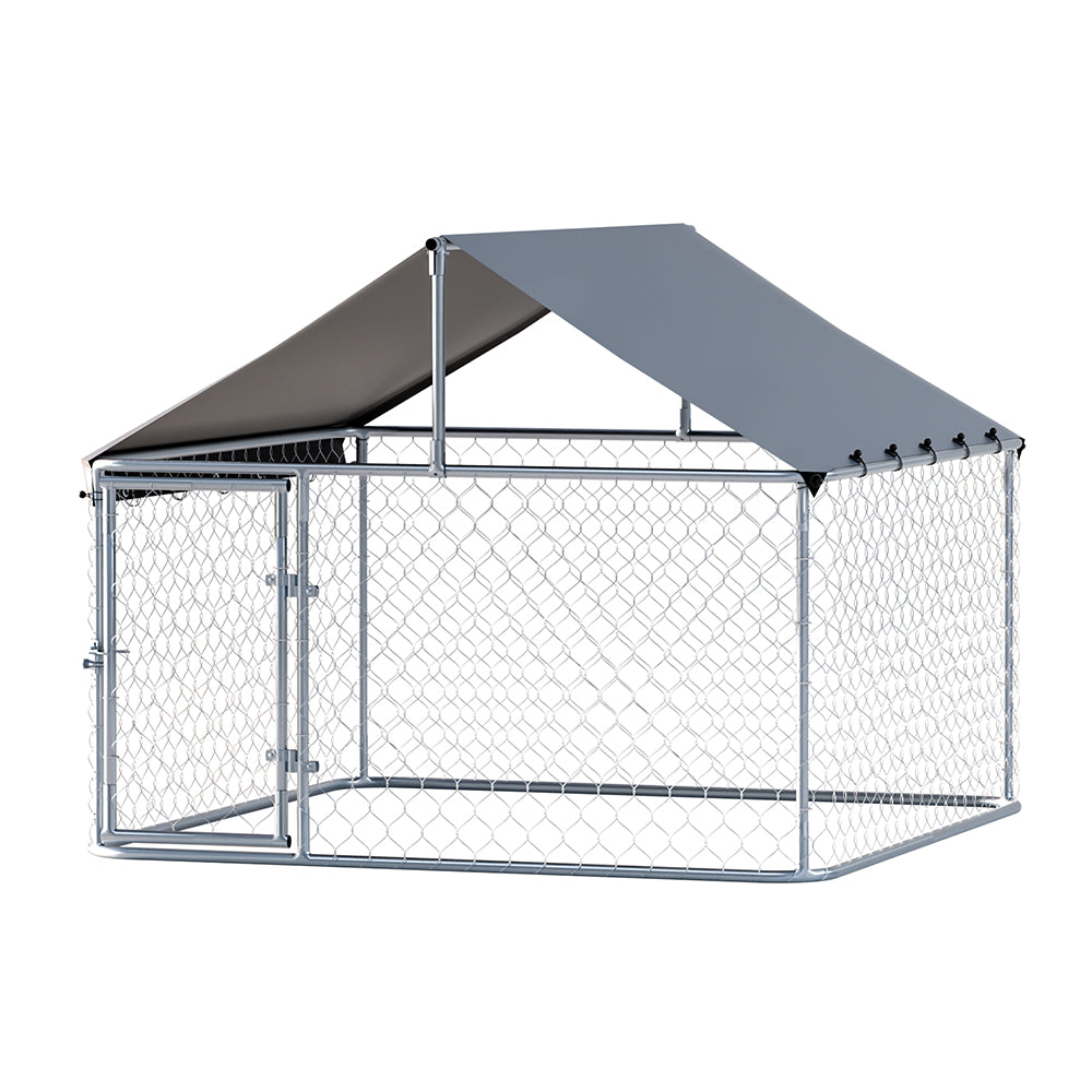 Dog Kennels: i.Pet Dog Kennel Large House XL Pet Run Cage Puppy Outdoor Enclosure With Roof