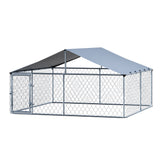 Dog Kennels: i.Pet Dog Kennel Large House XXL Pet Run Cage Puppy Outdoor Enclosure With Roof