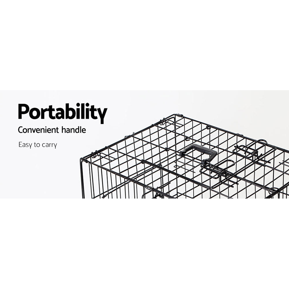 Dog Kennels: i.Pet 24" Dog Cage Crate Kennel 3 Doors