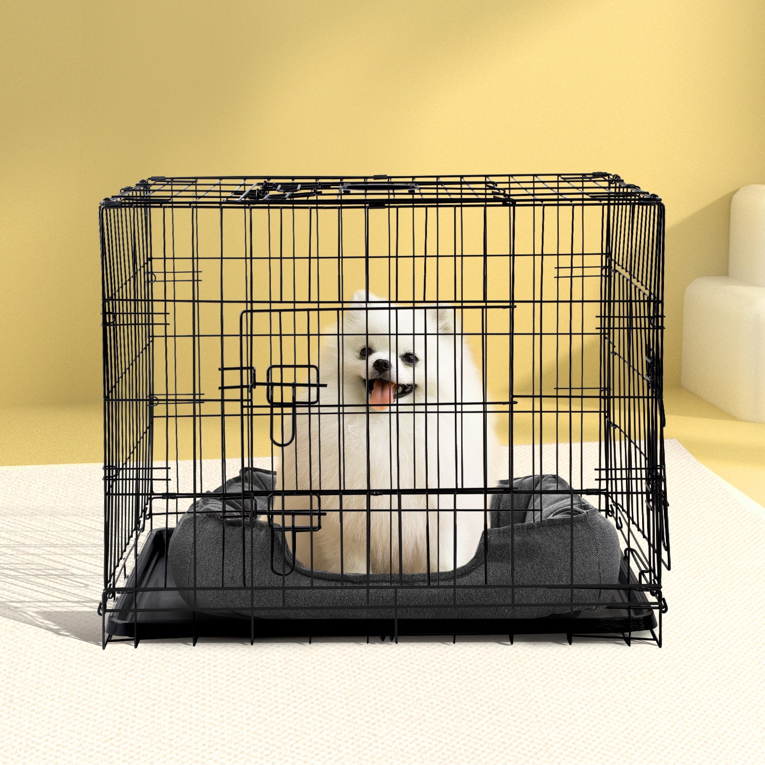 Dog Kennels: i.Pet 36" Dog Cage Crate Kennel 3 Doors