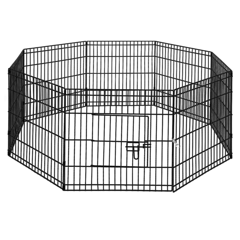 Dog Playpens & Gates: i.Pet 2x24" 8 Panel Dog Playpen Pet Fence Exercise Cage Enclosure Play Pen