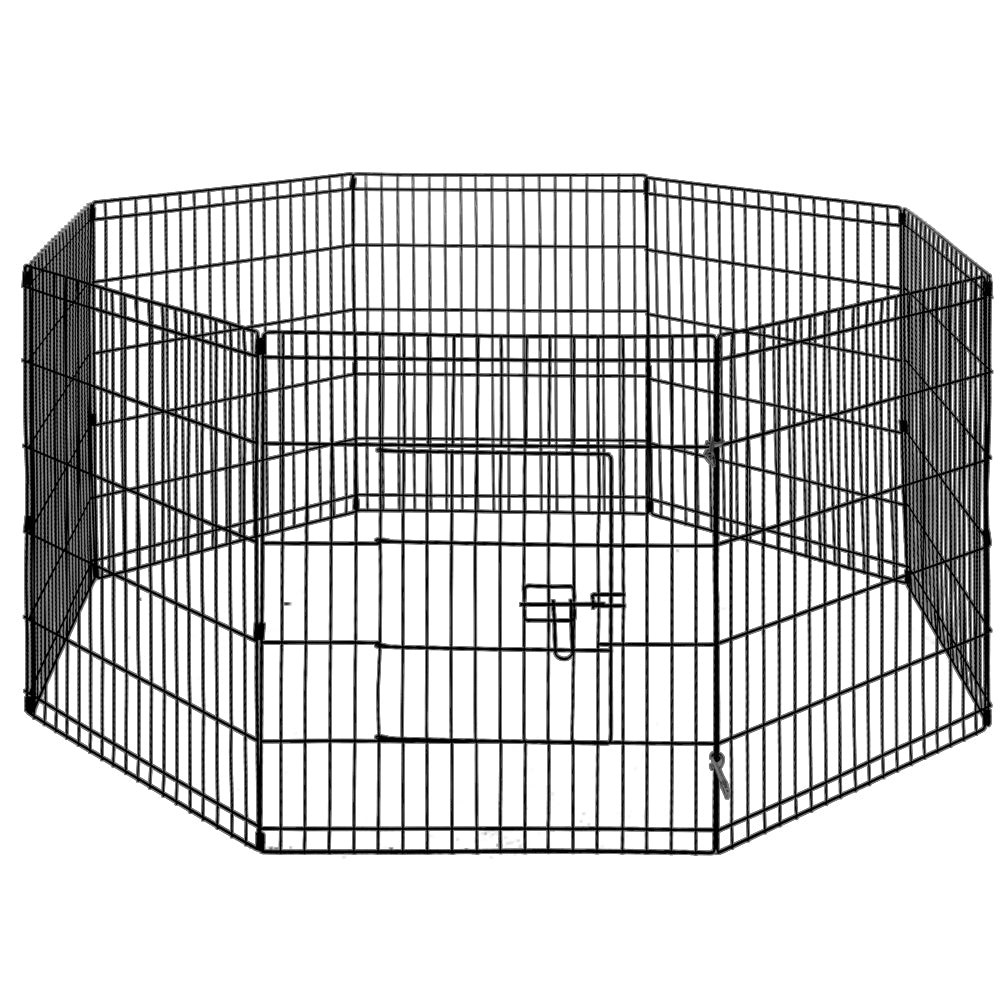 Dog Playpens & Gates: i.Pet 30" 8 Panel Dog Playpen Pet Fence Exercise Cage Enclosure Play Pen