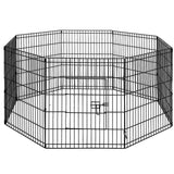 i.Pet 2x30" 8 Panel Dog Playpen Pet Fence Exercise Cage Enclosure Play Pen
