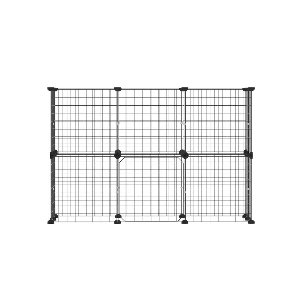 Dog Playpens & Gates: i.Pet Pet Dog Playpen Enclosure Cage 20 Panel Puppy Fence Play Pen Foldable Metal