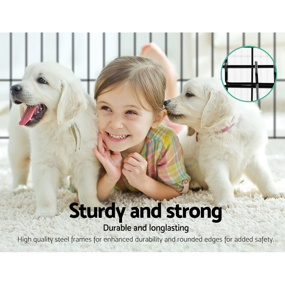 Dog Playpens & Gates: i.Pet 2x36" 8 Panel Dog Playpen Pet Fence Exercise Cage Enclosure Play Pen