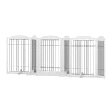 Dog Playpens & Gates: i.Pet Dog Playpen Enclosure 6 Panel Pet Fence Wooden Play Pen