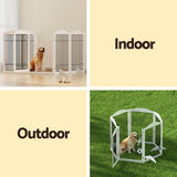 Dog Playpens & Gates: i.Pet Dog Playpen Enclosure 6 Panel Pet Fence Wooden Play Pen