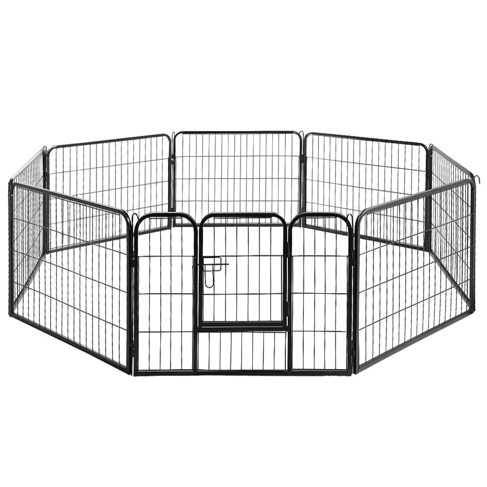 Dog Playpens & Gates: i.Pet 24" 8 Panel Dog Playpen Pet Exercise Cage Enclosure Fence Play Pen