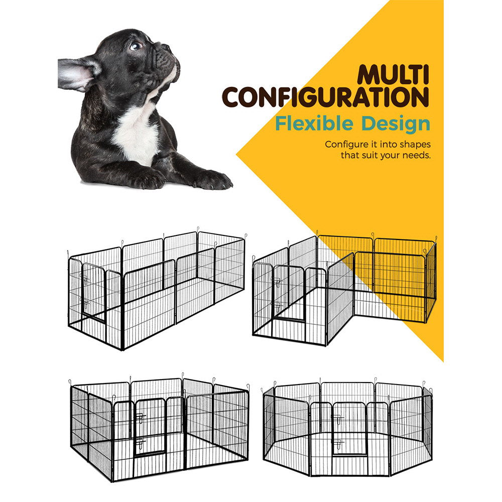Dog Playpens & Gates: i.Pet 32" 8 Panel Dog Playpen Pet Exercise Cage Enclosure Fence Play Pen