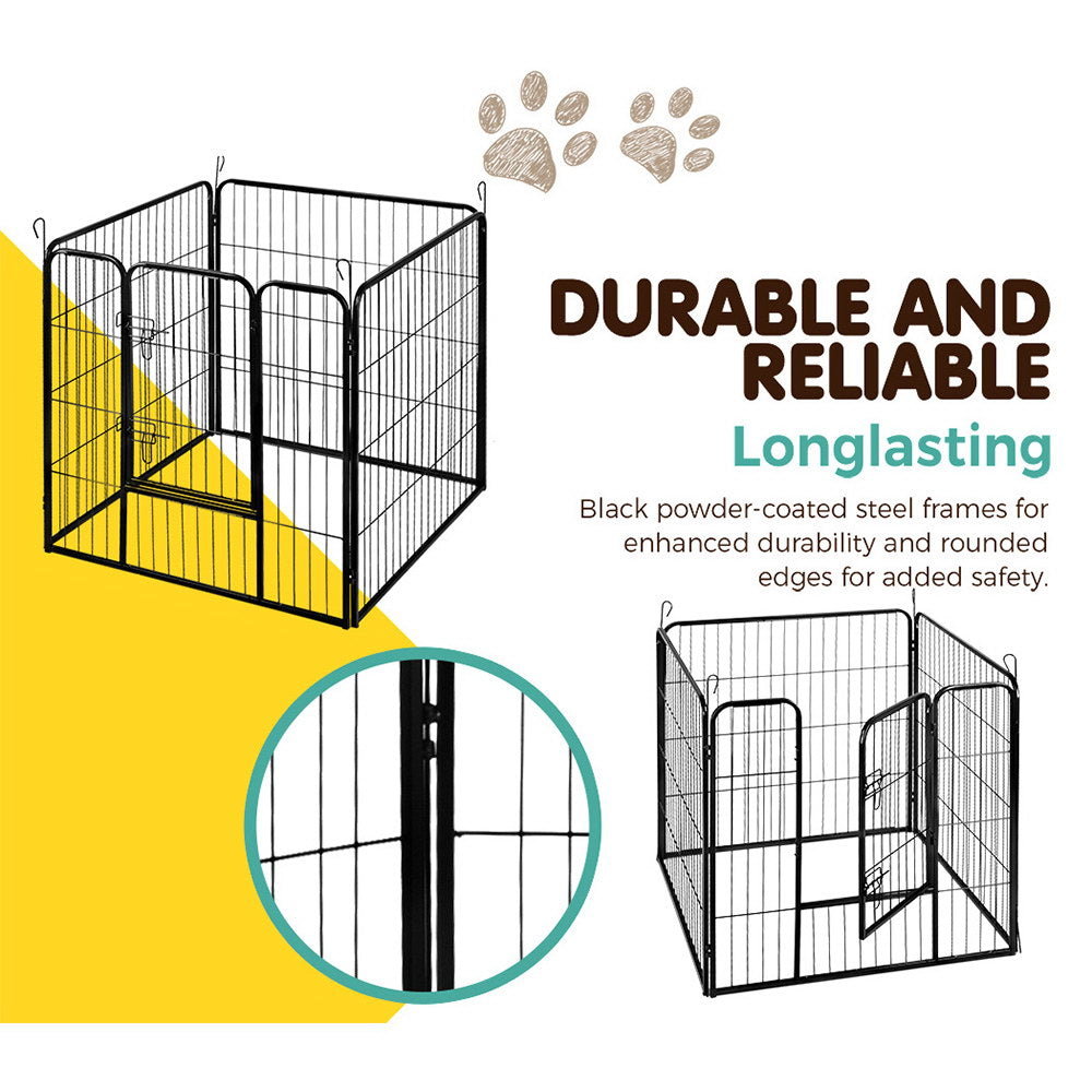 Dog Playpens & Gates: i.Pet 32" 8 Panel Dog Playpen Pet Exercise Cage Enclosure Fence Play Pen