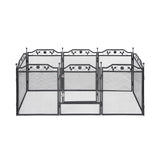 Dog Playpens & Gates: i.Pet Pet Dog Playpen Heavy-Duty Enclosure Multi-Configuration Indoor Outdoor Black