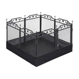 Dog Playpens & Gates: i.Pet Pet Dog Playpen Heavy-Duty Enclosure Multi-Configuration Indoor Outdoor Black