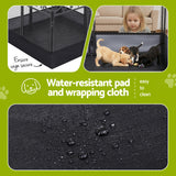 Dog Playpens & Gates: i.Pet Pet Dog Playpen Heavy-Duty Enclosure Multi-Configuration Indoor Outdoor Black