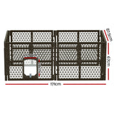 Dog Playpens & Gates: i.Pet Dog Playpen Enclosure 6 Panel Pet Fence Plastic Play Pen