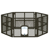 Dog Playpens & Gates: i.Pet Dog Playpen Enclosure 6 Panel Pet Fence Plastic Play Pen